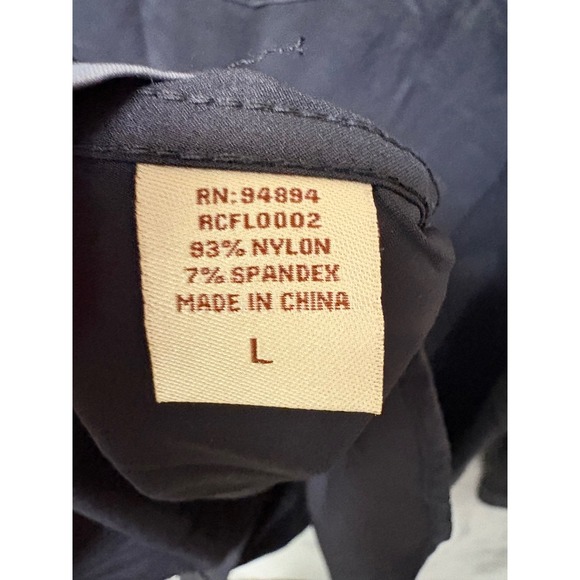 Rafter Outdoors Men's Black Long Sleeve Western Snap Button Shirt Size L Stretch - Picture 13 of 15